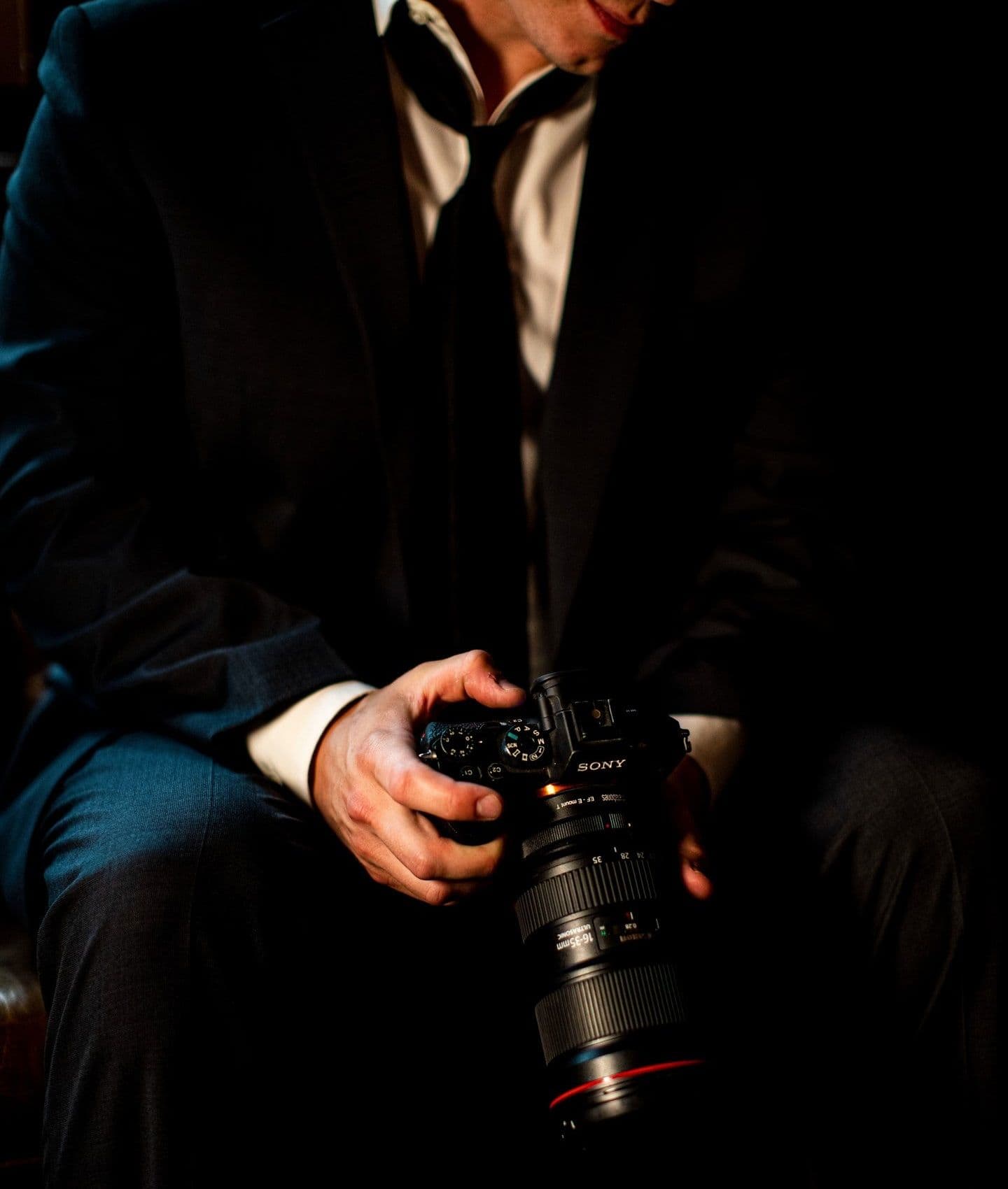 A Blind Pig camera operator on set
