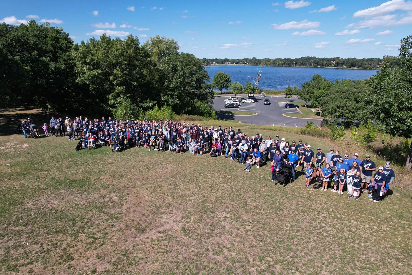 Community walk, Aerial